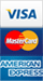 We accept Mastercard, Visa, and American Express.