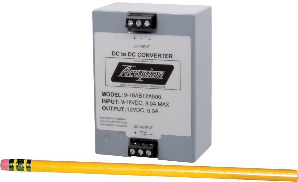 Mini Encapsulated DC-DC Converters with touch safe terminals