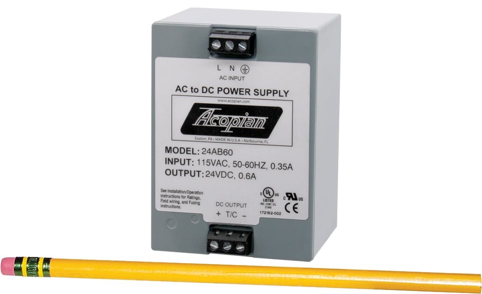 Details about   ACOPIAN Model 24J100 Plug In Linear Regulated Power Supply 
